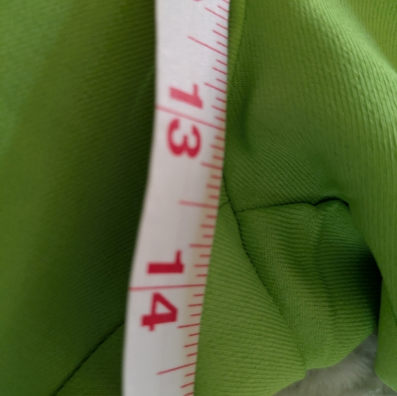 Topshop High Rise Lime Green Trousers Sz 2 - Picture 14 of 14